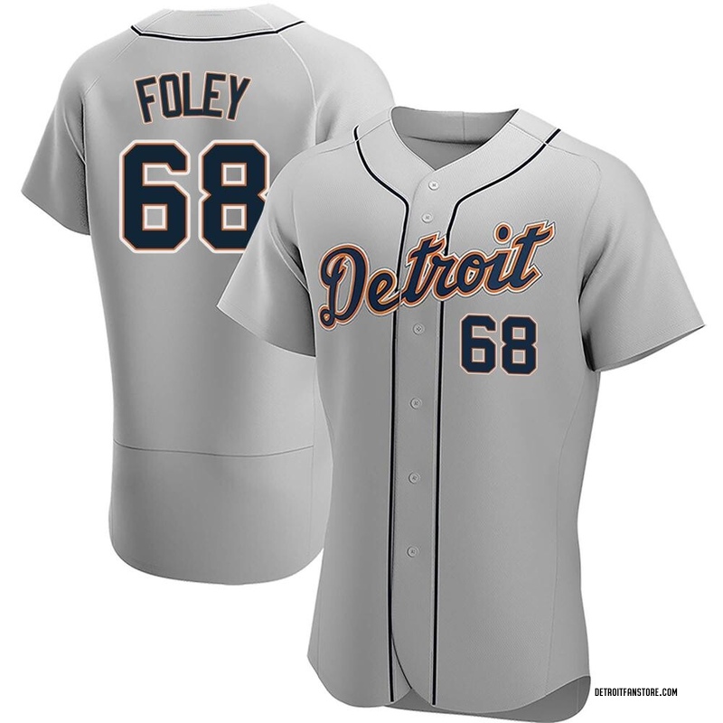 Jason Foley Men's Detroit Tigers Road Jersey - Gray Authentic