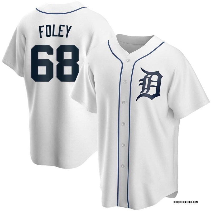 Jason Foley Youth Detroit Tigers Home Jersey - White Replica