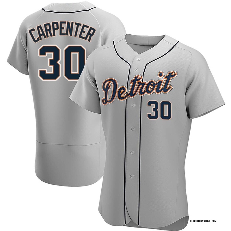 Kerry Carpenter Men's Detroit Tigers Road Jersey - Gray Authentic