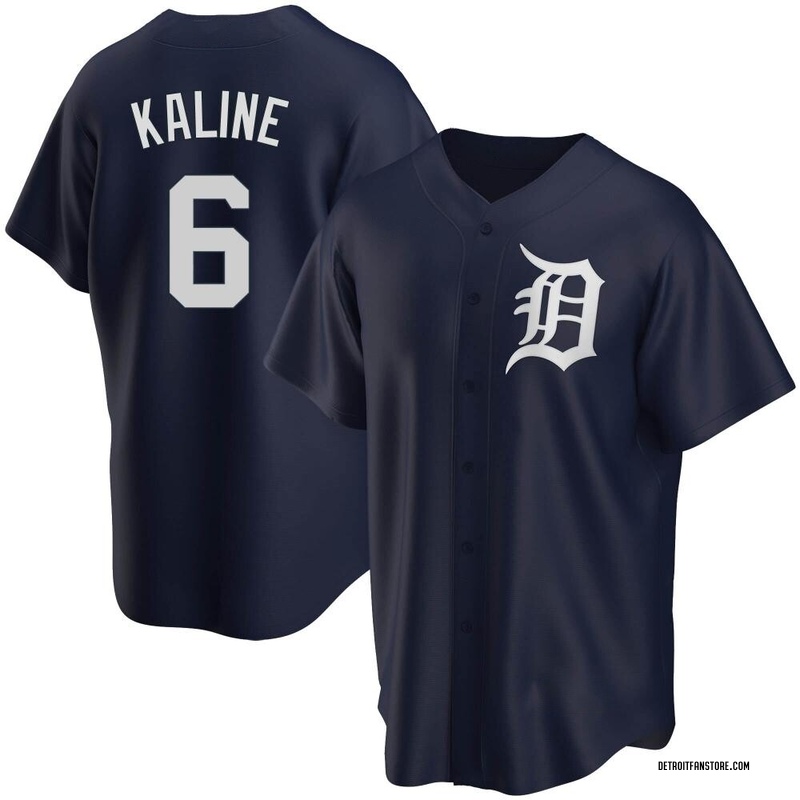 Al Kaline Men's Detroit Tigers Alternate Jersey - Navy Replica