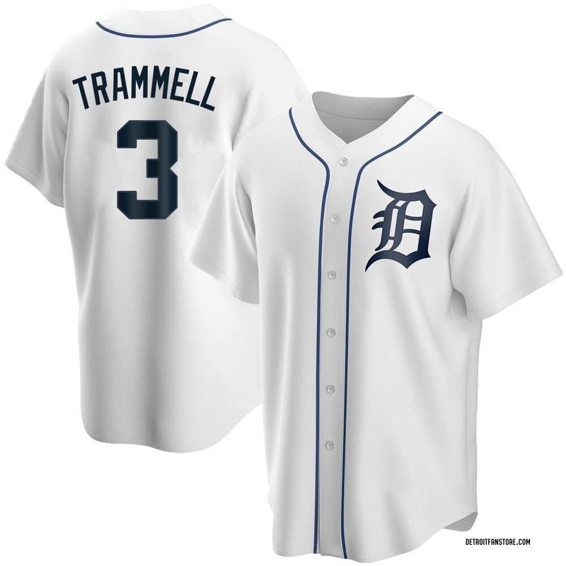 Alan Trammell Men's Detroit Tigers Home Jersey - White Replica