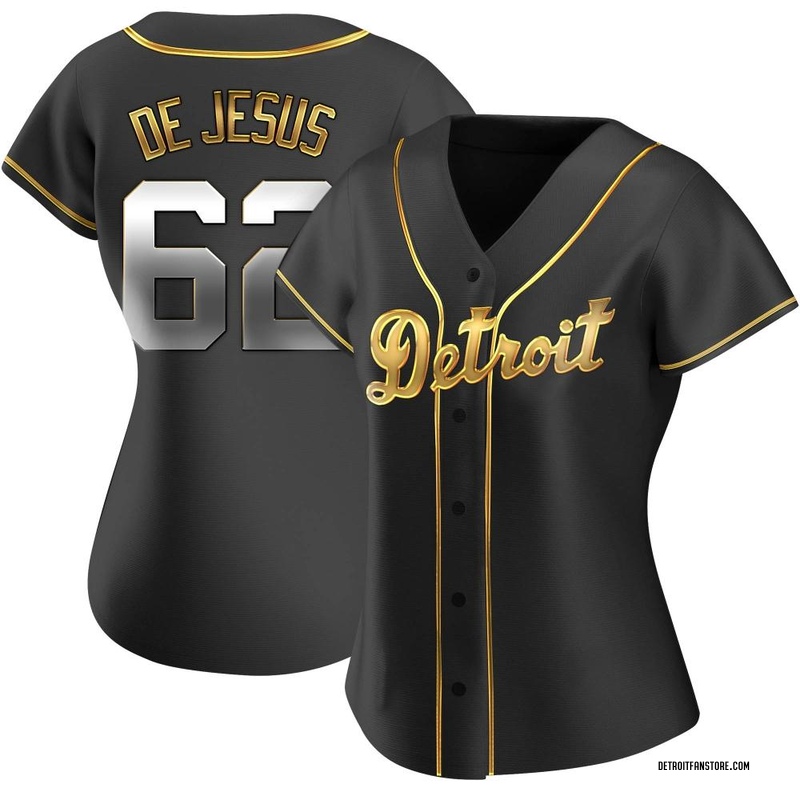 Angel De Jesus Women's Detroit Tigers Alternate Jersey - Black Golden  Replica