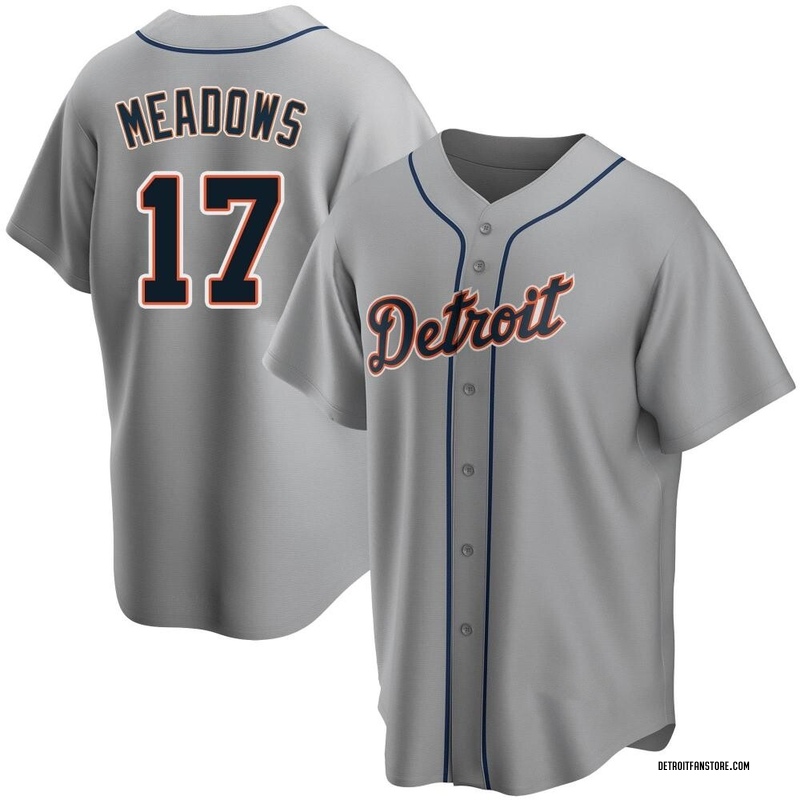 Austin Meadows Men's Detroit Tigers Road Jersey - Gray Replica