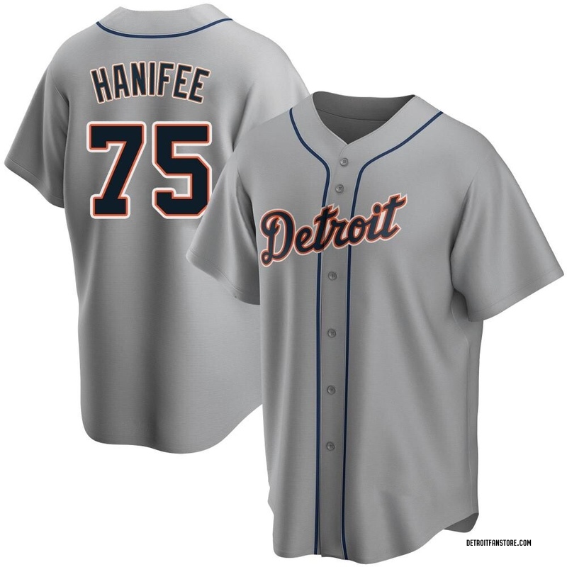 Brenan Hanifee Men's Detroit Tigers Road Jersey - Gray Replica