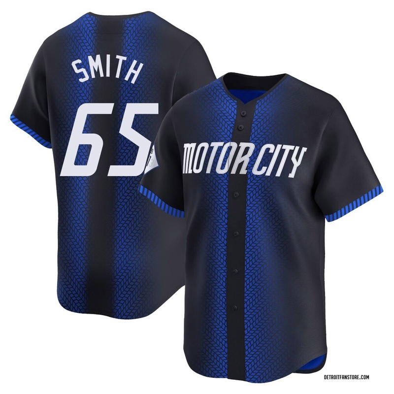 Burch Smith Men's Detroit Tigers 2024 City Connect Jersey - Blue Limited