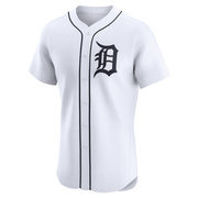 Burch Smith Men's Detroit Tigers Home Jersey - White Elite