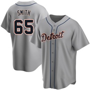 Burch Smith Men's Detroit Tigers Road Jersey - Gray Replica