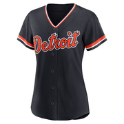 Burch Smith Women's Detroit Tigers Alternate 2nd Jersey - Navy Replica