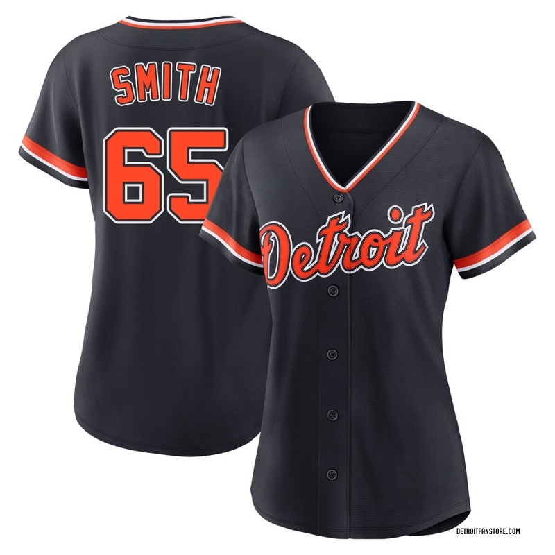 Burch Smith Women's Detroit Tigers Alternate 2nd Jersey - Navy Replica