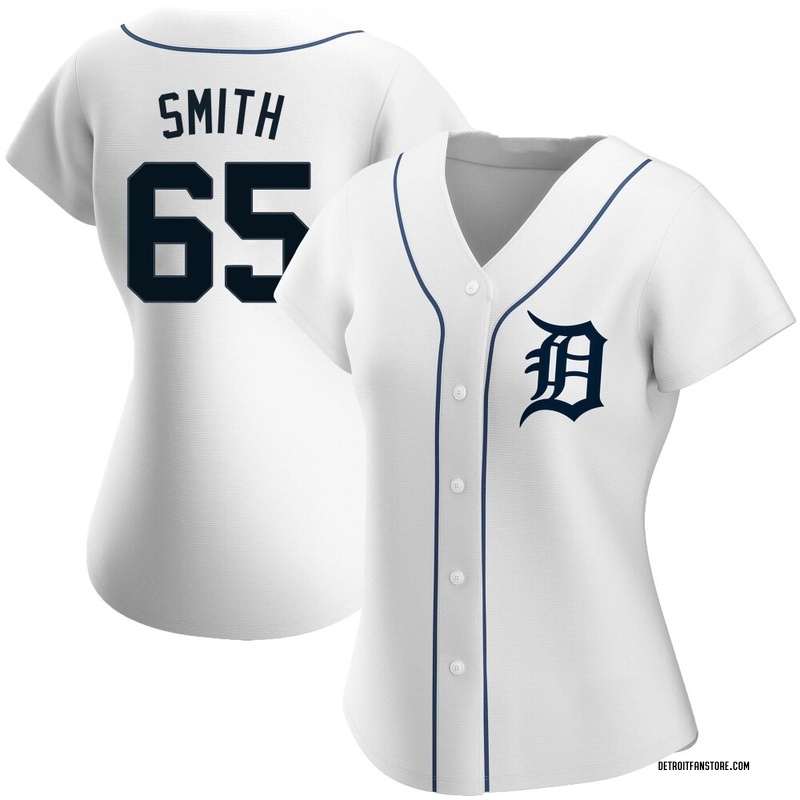 Burch Smith Women's Detroit Tigers Home Jersey - White Authentic