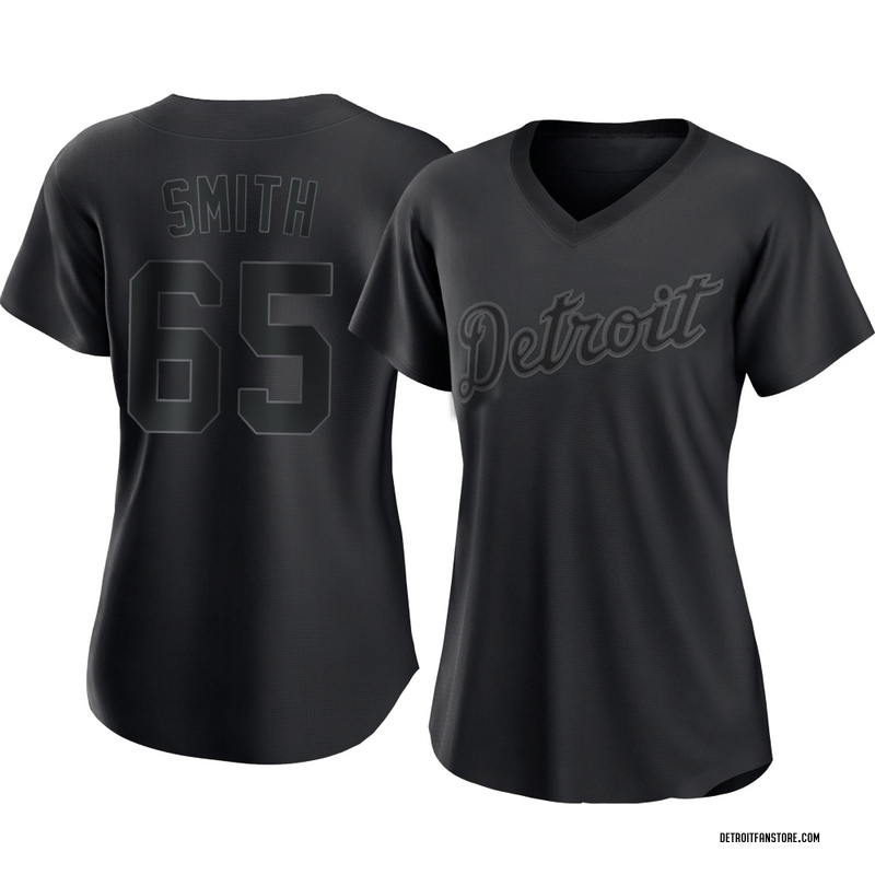 Burch Smith Women's Detroit Tigers Pitch Fashion Jersey - Black Replica
