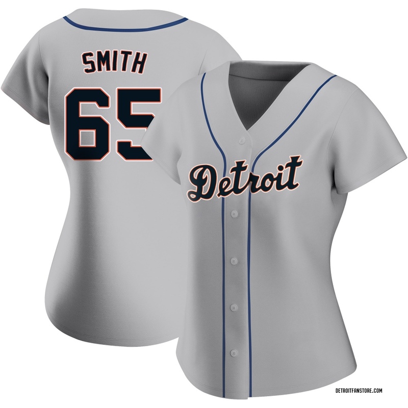 Burch Smith Women's Detroit Tigers Road Jersey - Gray Replica