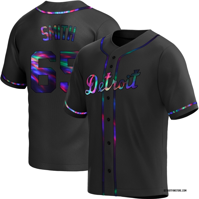 Burch Smith Youth Detroit Tigers Alternate Jersey - Black Holographic Replica