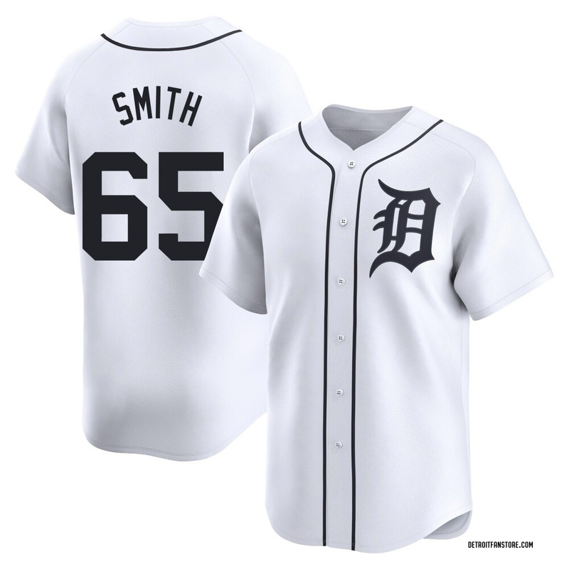 Burch Smith Youth Detroit Tigers Home Jersey - White Limited