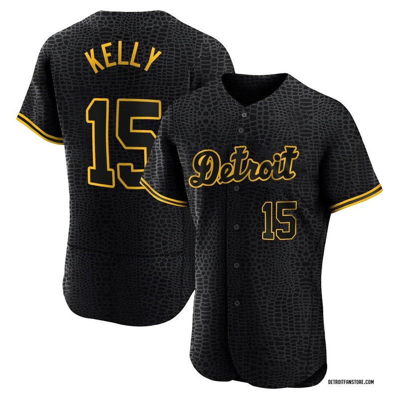 Carson Kelly Men's Detroit Tigers Snake Skin City Jersey - Black