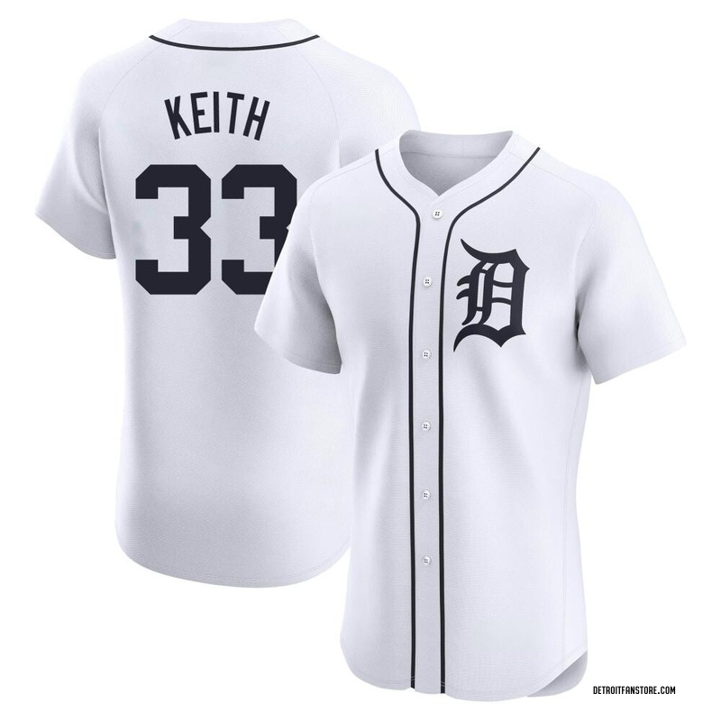 Colt Keith Men's Detroit Tigers Home Jersey - White Elite