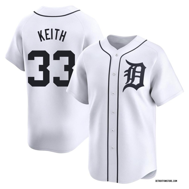 Colt Keith Men's Detroit Tigers Home Jersey - White Limited