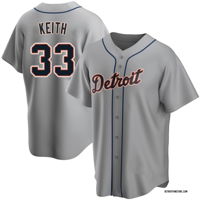 Colt Keith Men's Detroit Tigers Road Jersey - Gray Replica