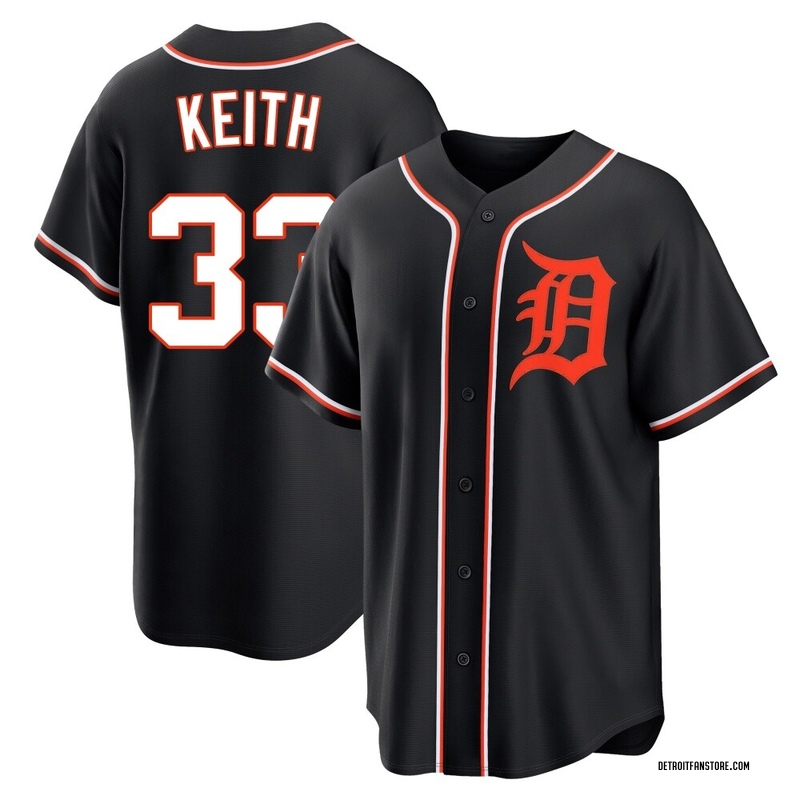 Colt Keith Youth Detroit Tigers Fashion Out Jersey - Black Replica