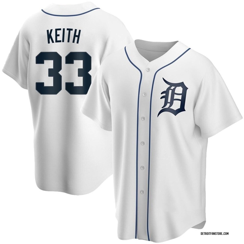 Colt Keith Youth Detroit Tigers Home Jersey - White Replica