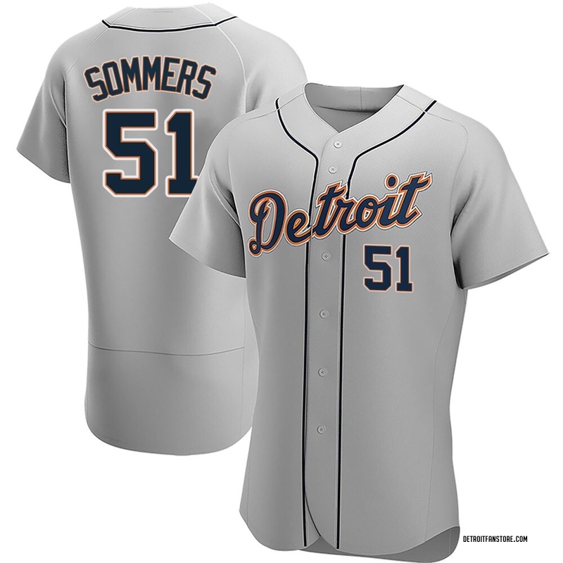 Drew Sommers Men's Detroit Tigers Road Jersey - Gray Authentic