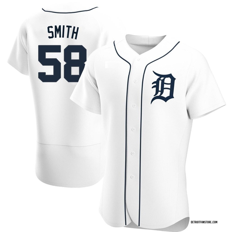 Dylan Smith Men's Detroit Tigers Home Jersey - White Authentic