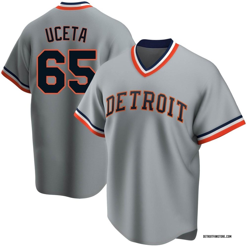 Edwin Uceta Youth Detroit Tigers Road Cooperstown Collection Jersey - Gray  Replica