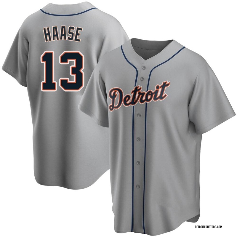 Eric Haase Men's Detroit Tigers Road Jersey - Gray Replica