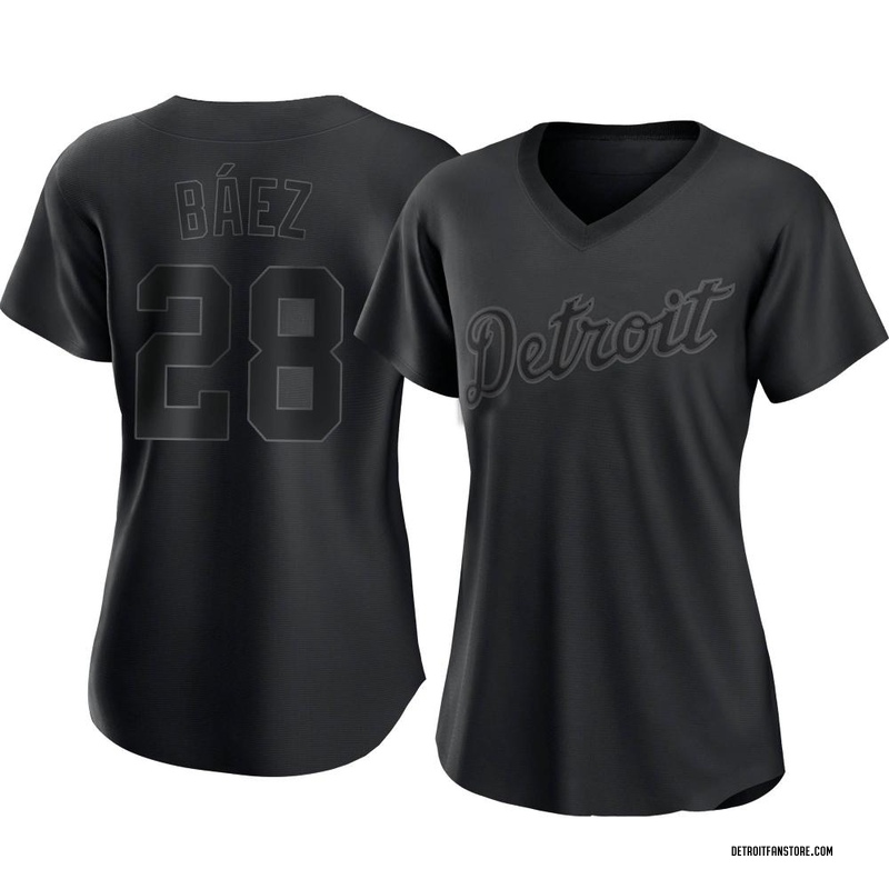 Javier Baez Women's Detroit Tigers Pitch Fashion Jersey - Black Authentic