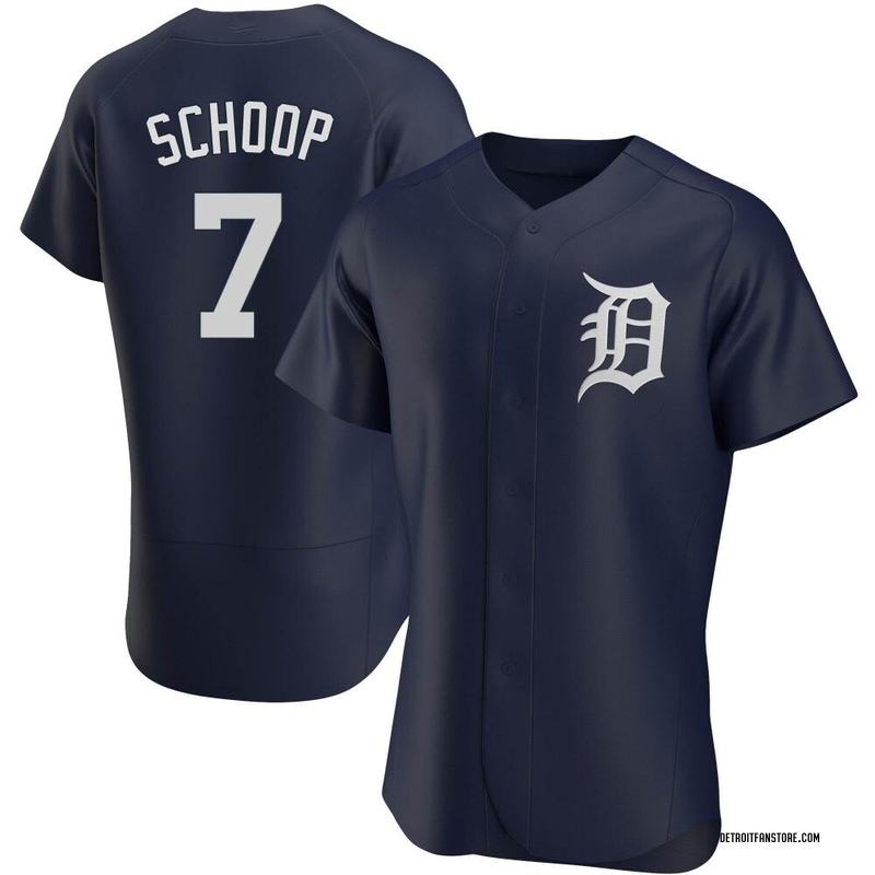 Jonathan Schoop Men's Detroit Tigers Alternate Jersey - Navy Authentic