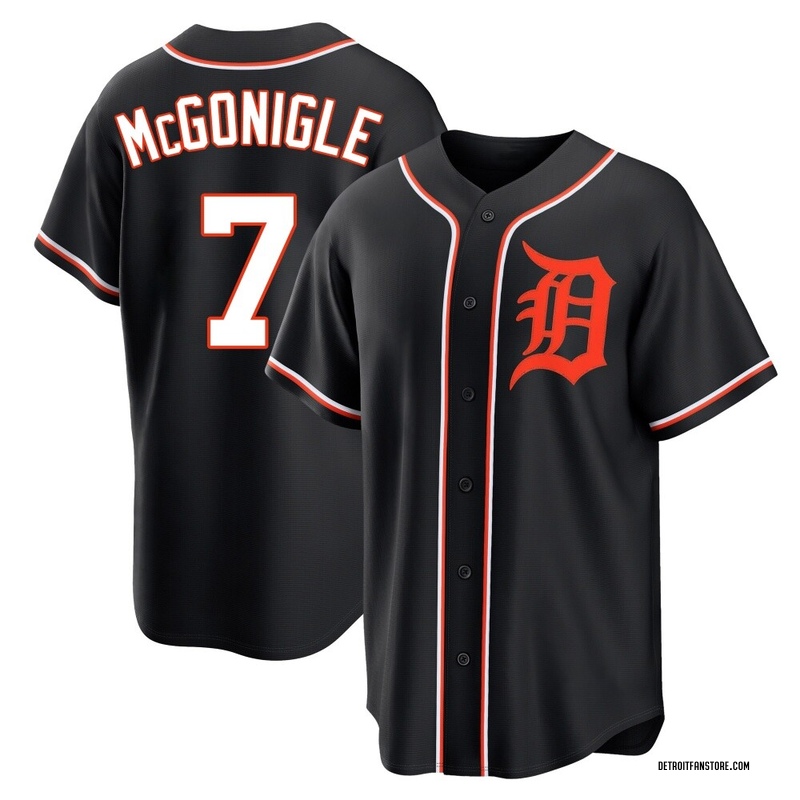 Kevin McGonigle Youth Detroit Tigers Fashion Out Jersey - Black Replica