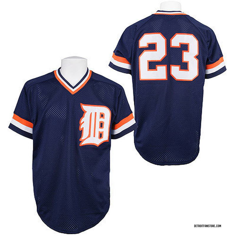 Al Kaline Men's Detroit Tigers 1968 Throwback Jersey - Grey Replica