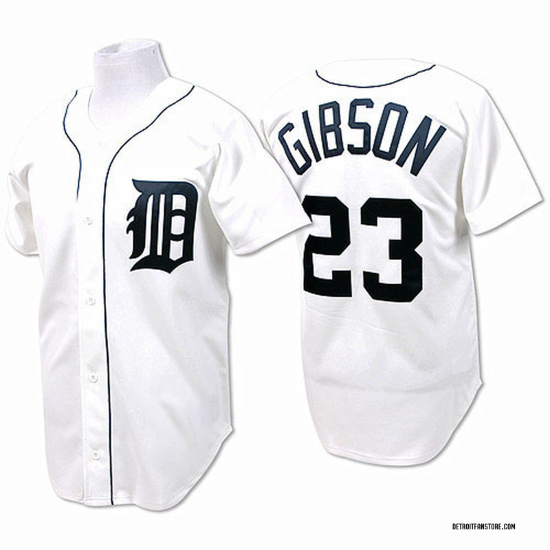 Men's Detroit Tigers White Home Replica Custom Jersey