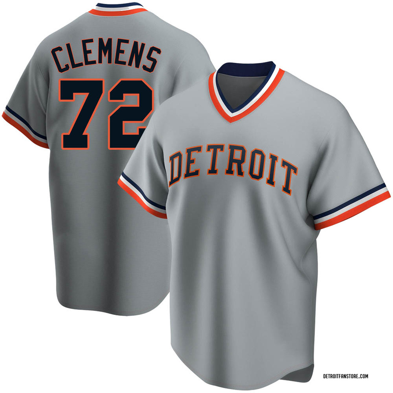 Kody Clemens Men's Detroit Tigers Road Cooperstown Collection Jersey - Gray
