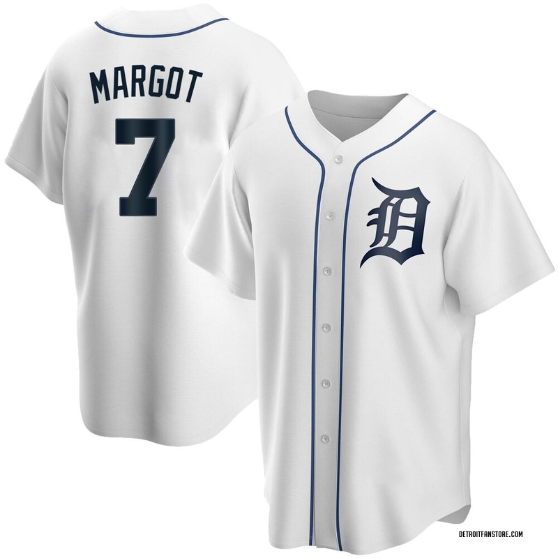 Manuel Margot Men's Detroit Tigers Home Jersey - White Replica