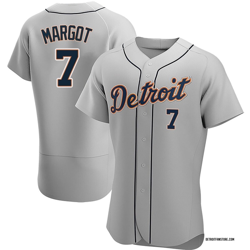 Manuel Margot Men's Detroit Tigers Road Jersey - Gray Authentic