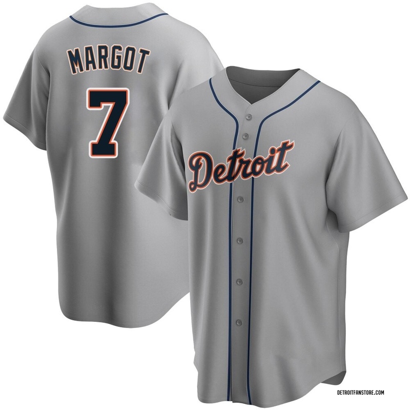 Manuel Margot Men's Detroit Tigers Road Jersey - Gray Replica