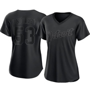 Mason Englert Women's Detroit Tigers Pitch Fashion Jersey - Black Replica
