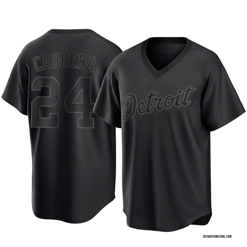 black detroit baseball jersey