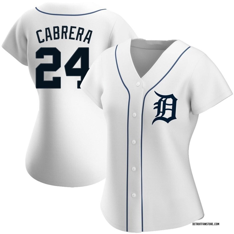 Miguel Cabrera Women's Detroit Tigers Home Jersey - White Authentic