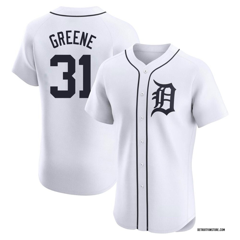 Riley Greene Men's Detroit Tigers Home Jersey - White Elite