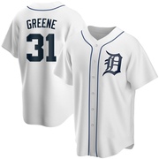 Riley Greene Men's Detroit Tigers Home Jersey - White Replica