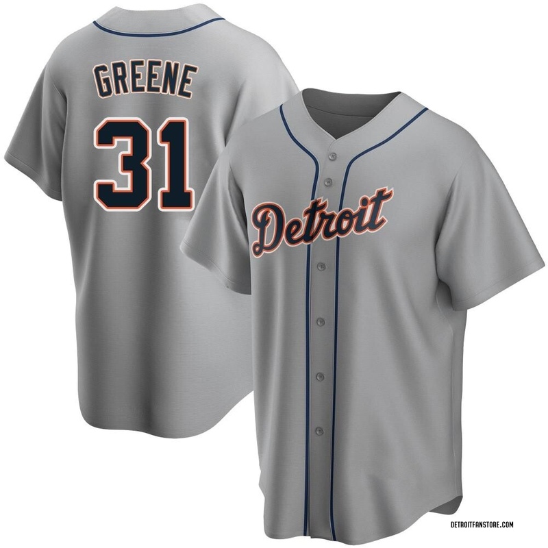 Riley Greene Men's Detroit Tigers Road Jersey - Gray Replica