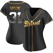 Riley Greene Women's Detroit Tigers Alternate Jersey - Black Golden Replica