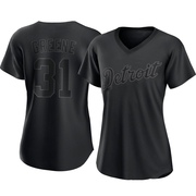 Riley Greene Women's Detroit Tigers Pitch Fashion Jersey - Black Authentic