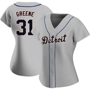 Riley Greene Women's Detroit Tigers Road Jersey - Gray Authentic
