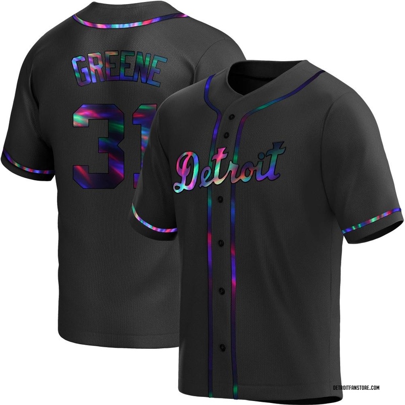Riley Greene Youth Detroit Tigers Alternate Jersey - Black Holographic  Replica