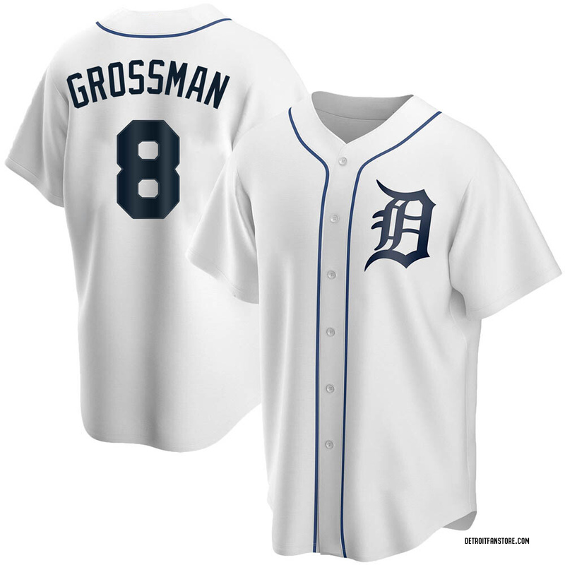 Robbie Grossman Youth Detroit Tigers Home Jersey - White Replica