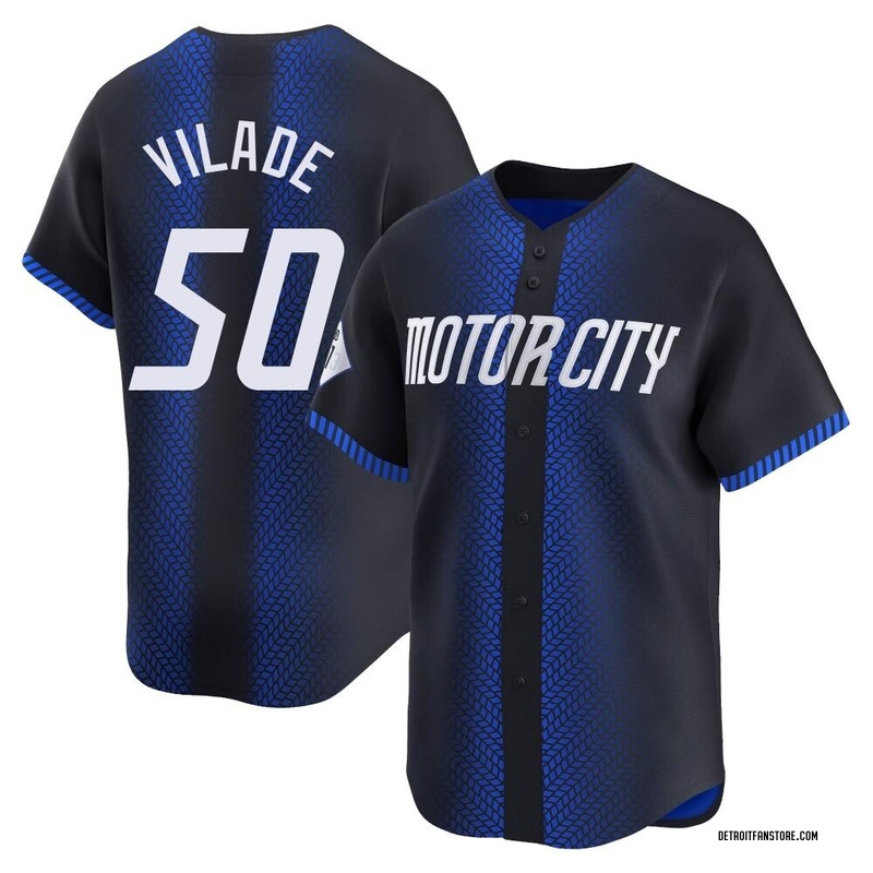 Ryan Vilade Men's Detroit Tigers 2024 City Connect Jersey - Blue Limited