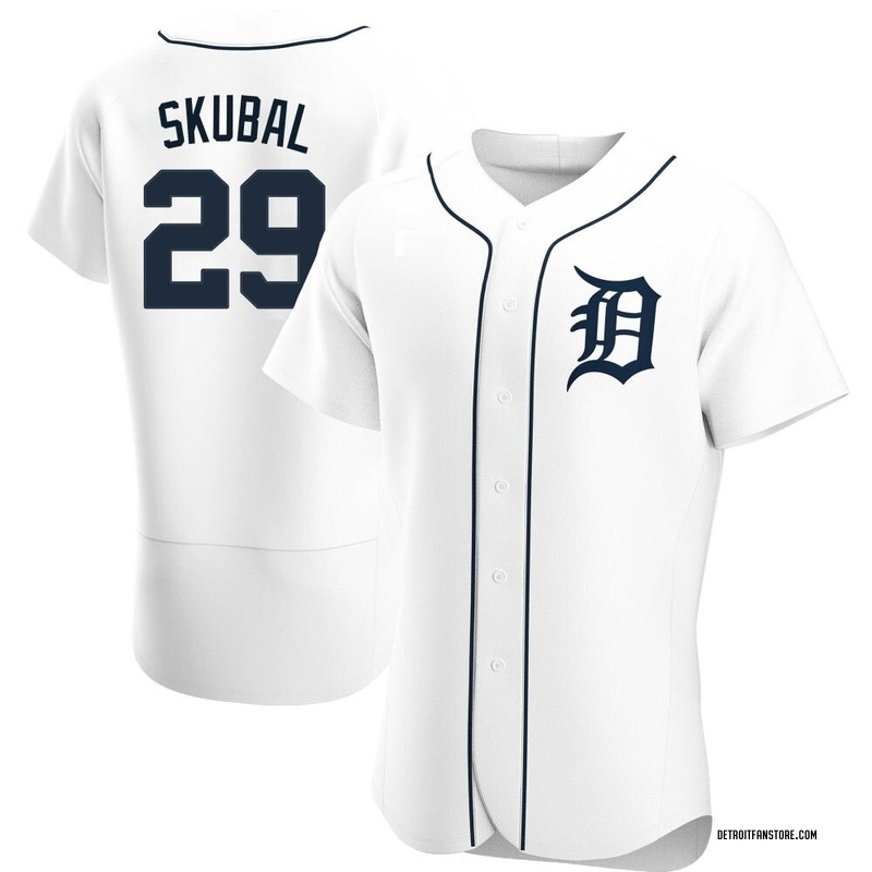 Tarik Skubal Men's Detroit Tigers Home Jersey - White Authentic